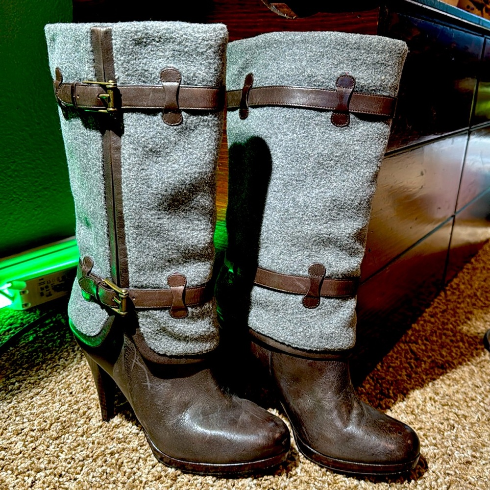Cole Haan Nike Air Wool & Leather Boots - size 8B